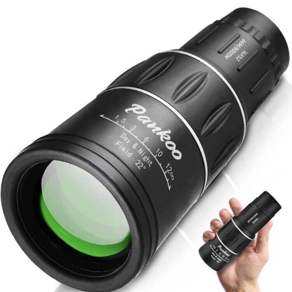 Pankoo 16X52 Monocular Telescope, High Power Prism Compact Monoculars FREE SHIP